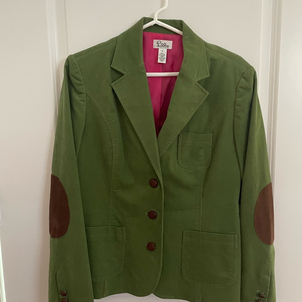 Vintage Lilly Pulitzer Green Corduroy Blazer/Jacket,  S